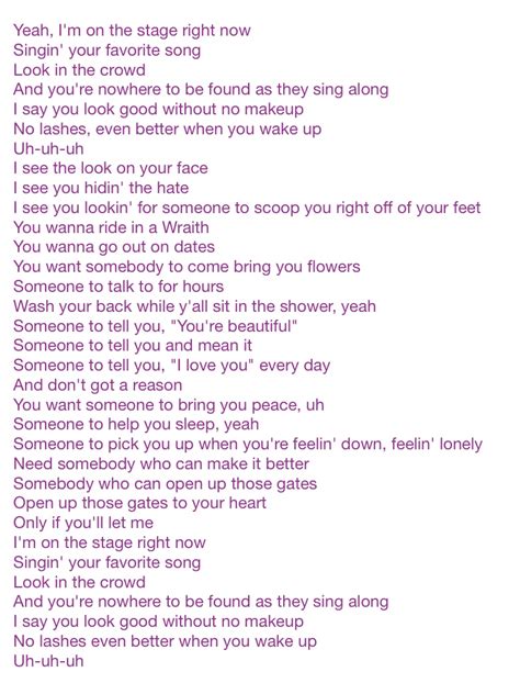 My favorite miss a songs .